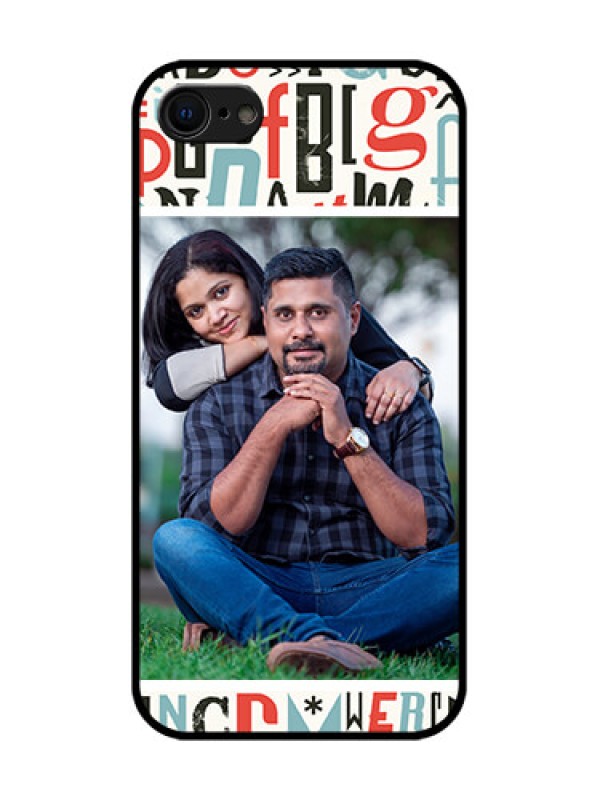 Custom iPhone SE 2020 Custom Metal Phone Case - Alphabet Design