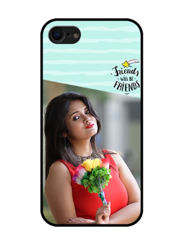 Custom iPhone SE 2020 Custom Metal Phone Case - Friends Picture Icon Design