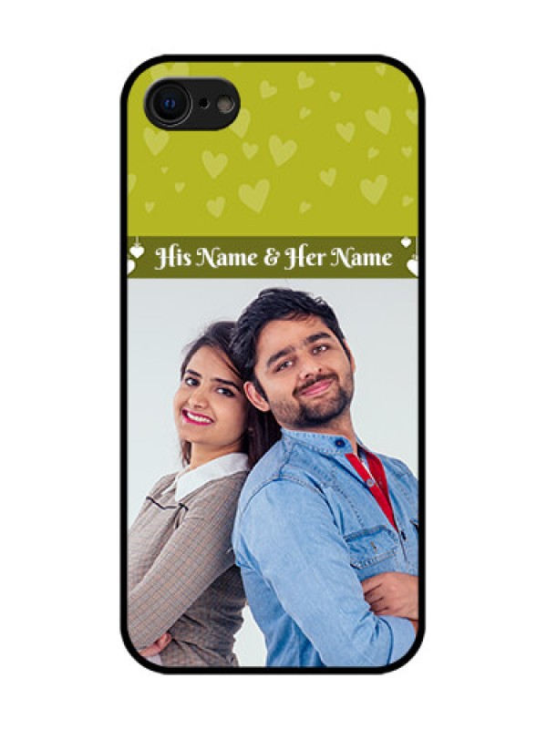 Custom iPhone SE 2020 Custom Metal Phone Case - You and Me Heart Design