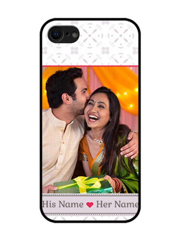 Custom iPhone SE 2020 Custom Metal Phone Case - With Photo And Ethnic Design