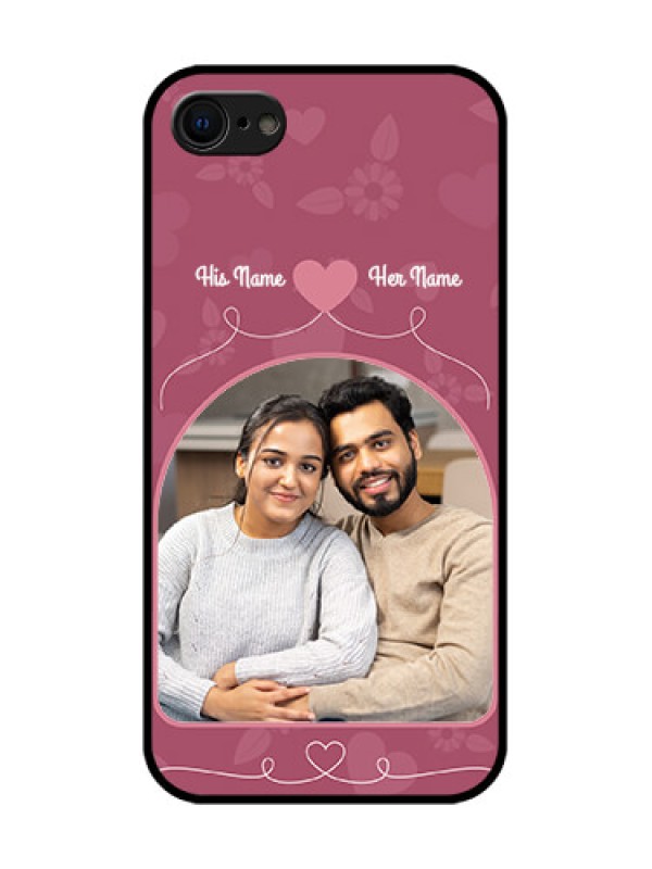 Custom iPhone SE 2020 Custom Metal Phone Case - Love Floral Design