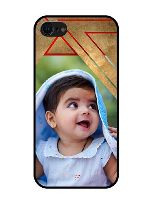 Custom iPhone SE 2020 Custom Metal Phone Case - Gradient Abstract Texture Design