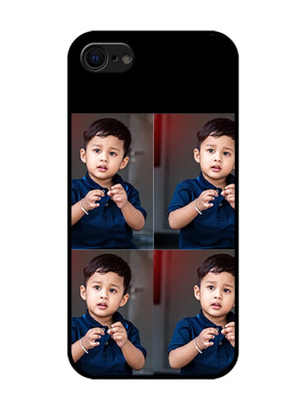 Custom iPhone SE 2020 Custom Metal Phone Case - 4 Image Holder Design
