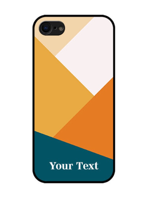 Custom iPhone SE 2020 Custom Metal Phone Case - Stacked Multi - Colour Design