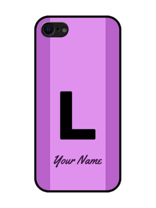 Custom iPhone SE 2020 Custom Metal Phone Case - Tricolor Custom Text Design