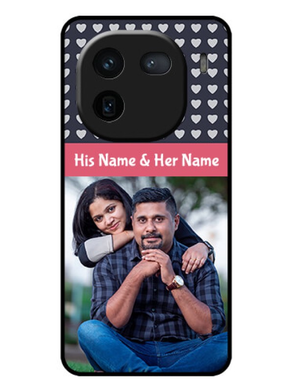 Custom iQOO 12 5G Custom Metal Phone CaseLove Symbols Design