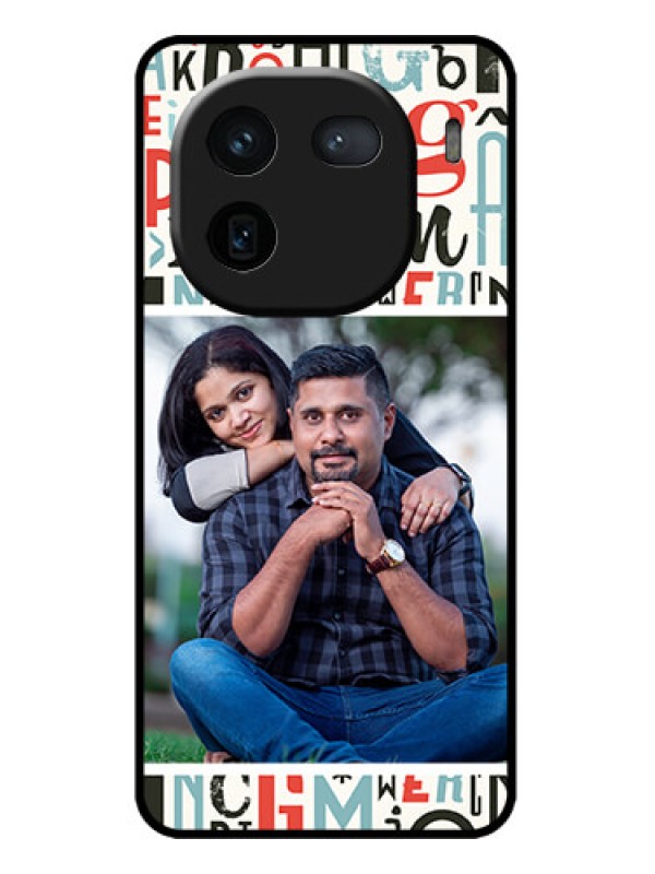 Custom iQOO 12 5G Custom Metal Phone CaseAlphabet Design