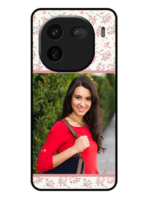 Custom iQOO 12 5G Custom Metal Phone CaseStunning Floral Design