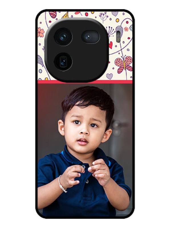 Custom iQOO 12 5G Custom Metal Phone CasePremium Floral Design