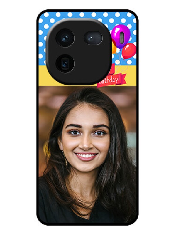 Custom iQOO 12 5G Custom Metal Phone CaseHappy Birthday Design