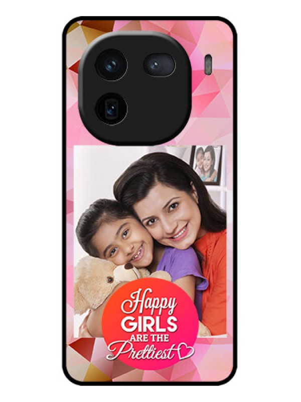 Custom iQOO 12 5G Custom Metal Phone CaseAbstract Triangle Design