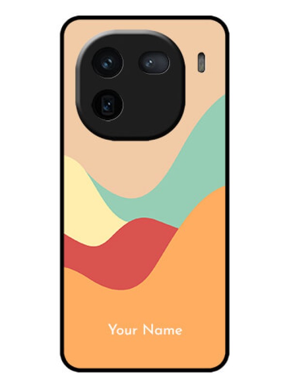 Custom iQOO 12 5G Custom Metal Phone CaseOcean Waves Multi - Colour Design