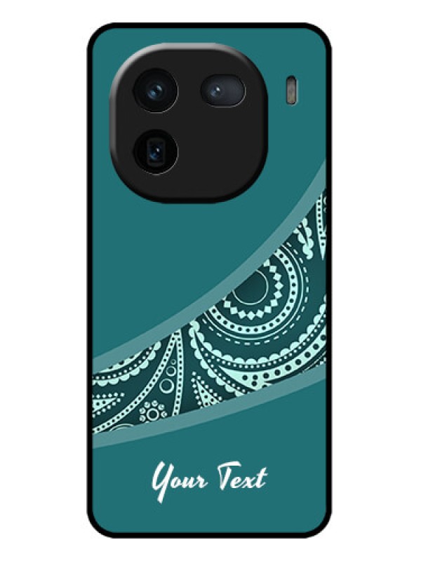 Custom iQOO 12 5G Custom Metal Phone CaseSemi Visible Floral Design