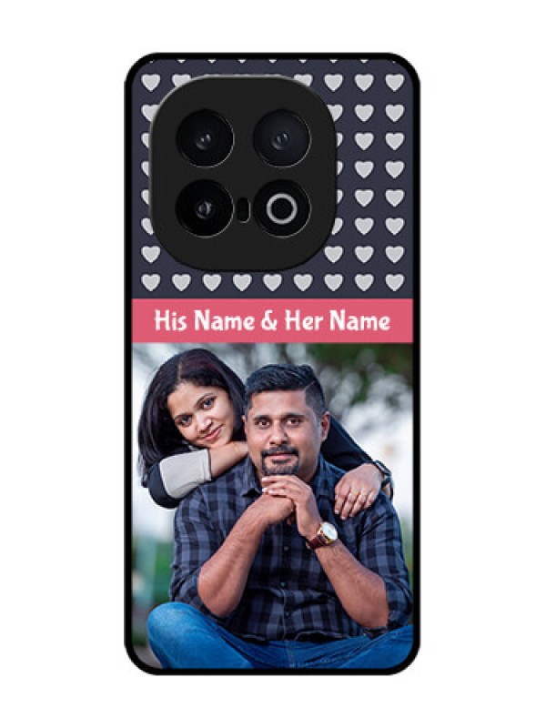 Custom iQOO 13 5G Custom Metal Phone Case - Love Symbols Design