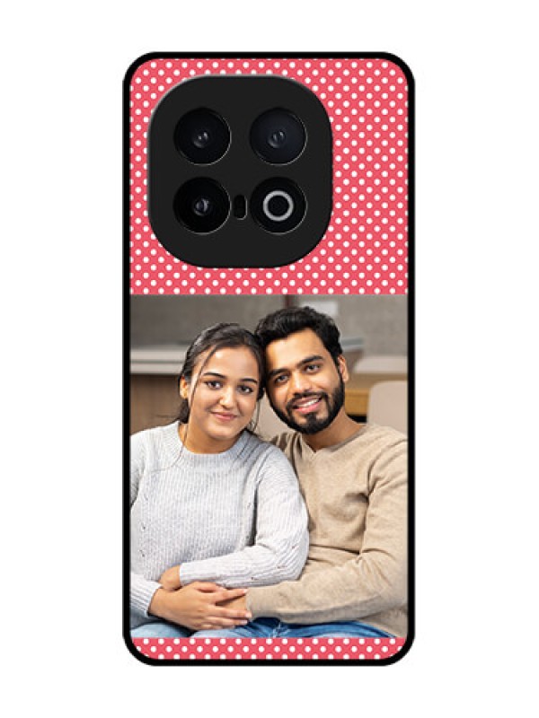 Custom iQOO 13 5G Custom Metal Phone Case - White Dotted Design