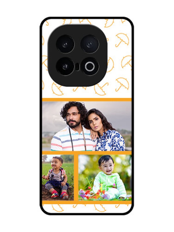 Custom iQOO 13 5G Custom Metal Phone Case - Yellow Pattern Design