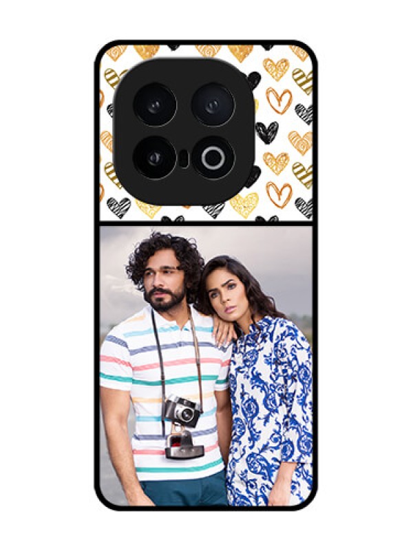 Custom iQOO 13 5G Custom Metal Phone Case - Love Symbol Design