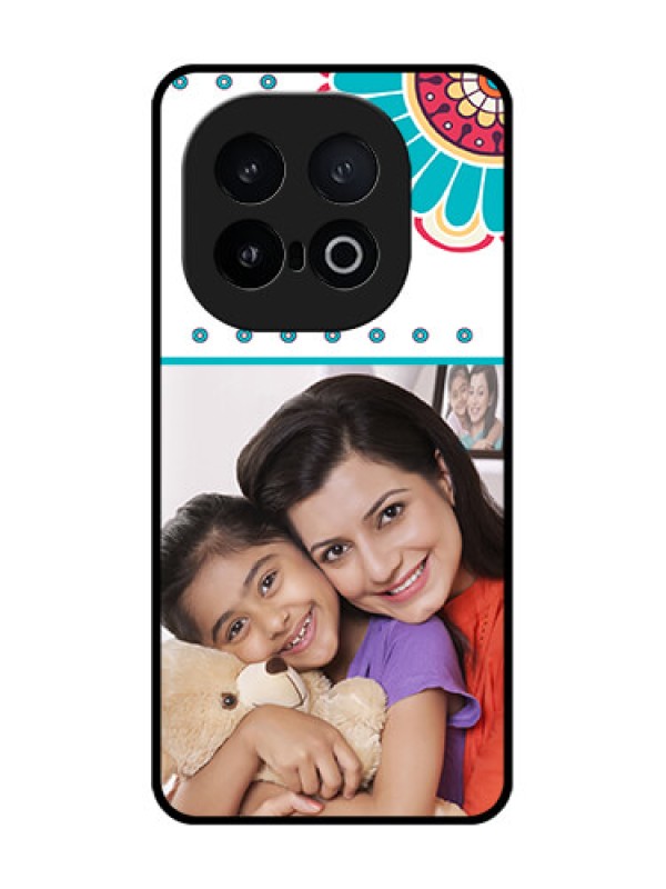 Custom iQOO 13 5G Custom Metal Phone Case - Flower Design