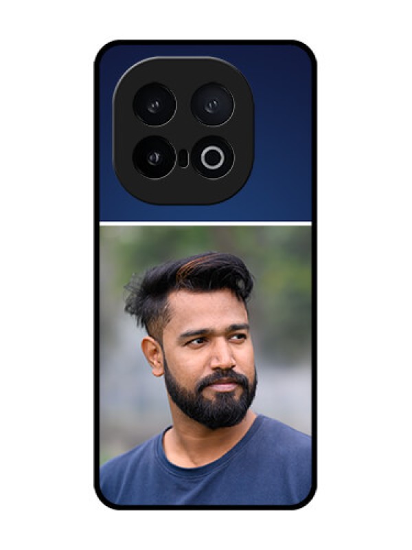 Custom iQOO 13 5G Custom Metal Phone Case - Simple Royal Blue Design