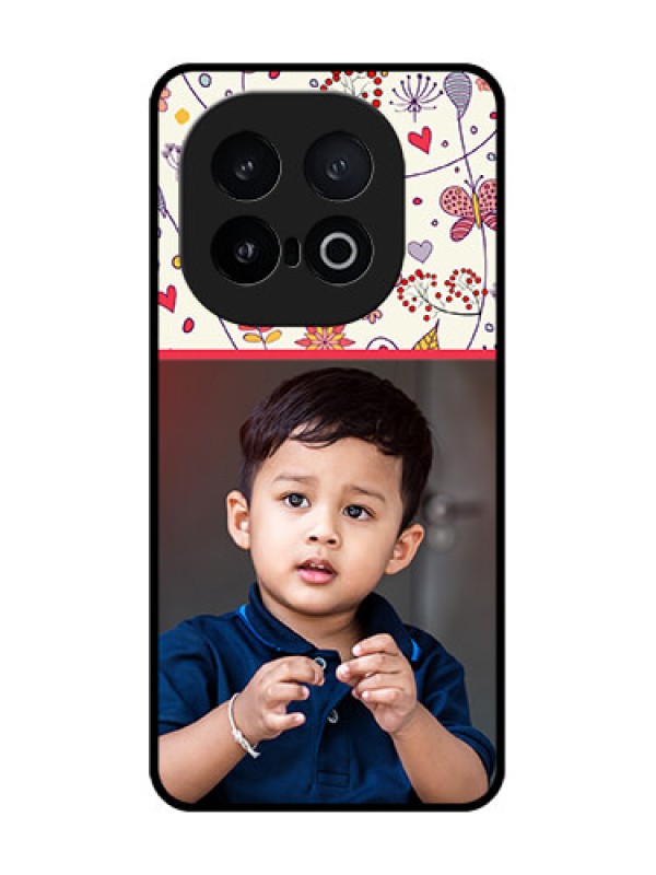 Custom iQOO 13 5G Custom Metal Phone Case - Premium Floral Design