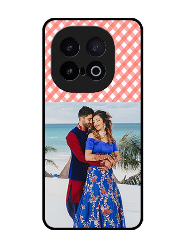 Custom iQOO 13 5G Custom Metal Phone Case - Pink Pattern Design