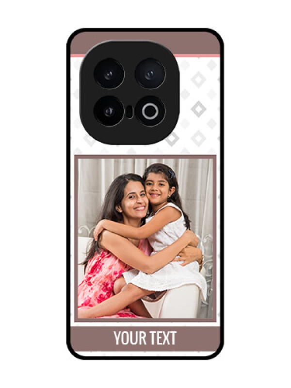 Custom iQOO 13 5G Custom Metal Phone Case - Simple Diamond Design