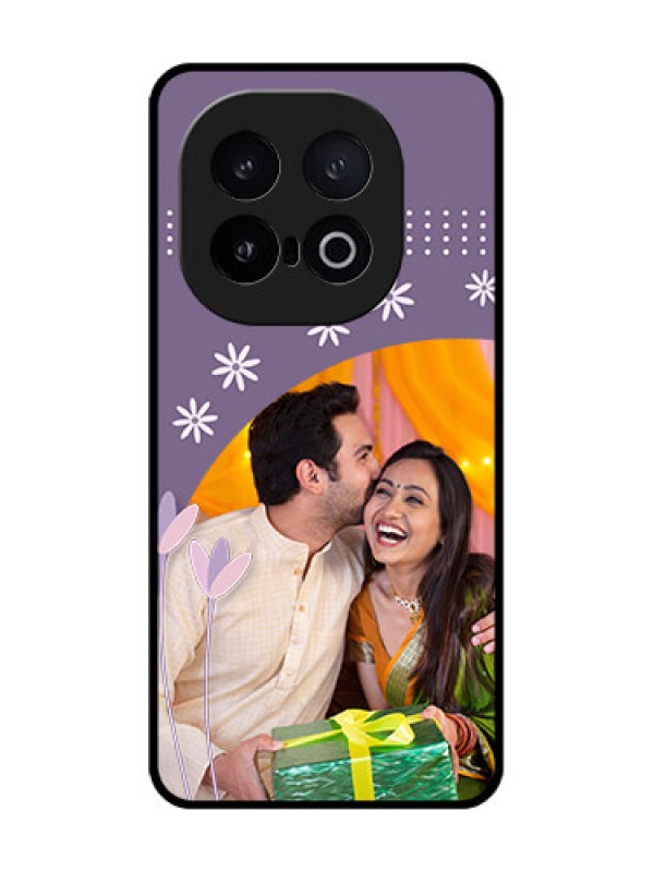 Custom iQOO 13 5G Custom Metal Phone Case - Lavender Flowers Design