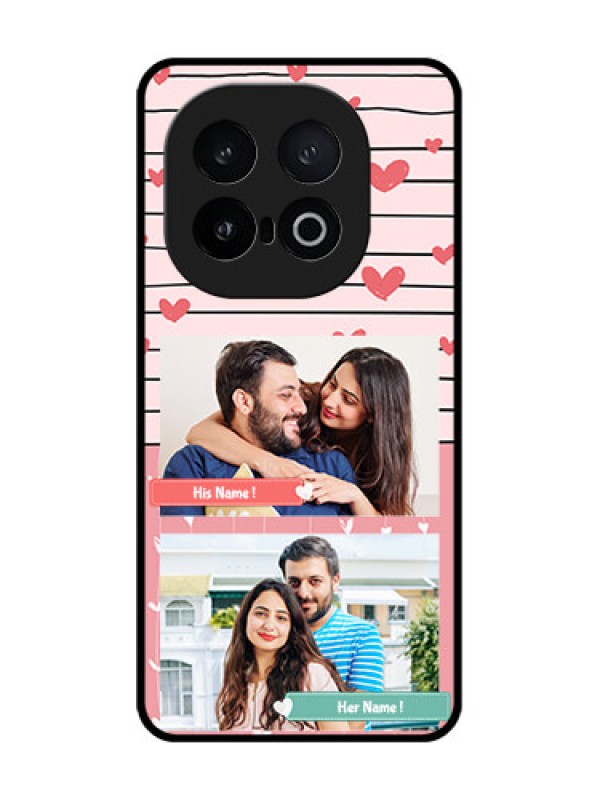 Custom iQOO 13 5G Custom Metal Phone Case - Photo With Heart Design