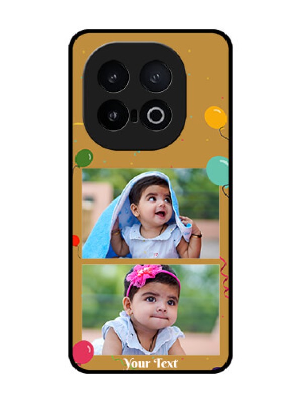 Custom iQOO 13 5G Custom Metal Phone Case - Image Holder With Birthday Celebrations Design