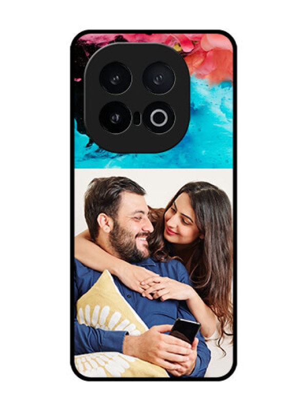 Custom iQOO 13 5G Custom Metal Phone Case - Quote With Acrylic Painting Design