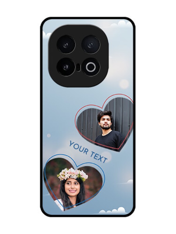 Custom iQOO 13 5G Custom Metal Phone Case - Blue Color Couple Design