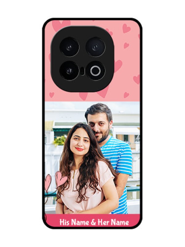 Custom iQOO 13 5G Custom Metal Phone Case - Love Design Peach Color