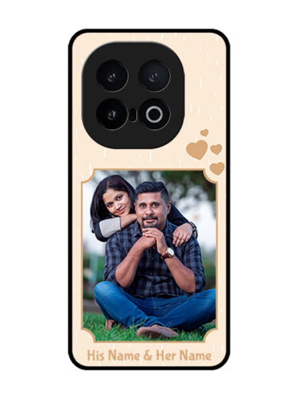 Custom iQOO 13 5G Custom Metal Phone Case - With Confetti Love Design