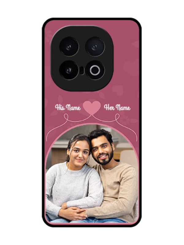 Custom iQOO 13 5G Custom Metal Phone Case - Love Floral Design