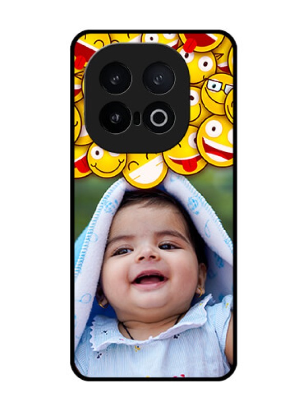 Custom iQOO 13 5G Custom Metal Phone Case - With Smiley Emoji Design