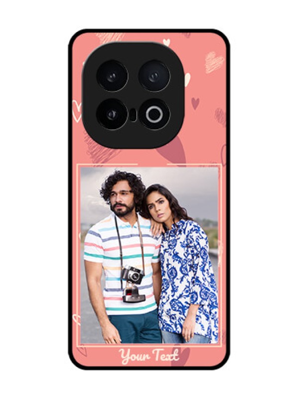 Custom iQOO 13 5G Custom Metal Phone Case - Love Doodle Art Design