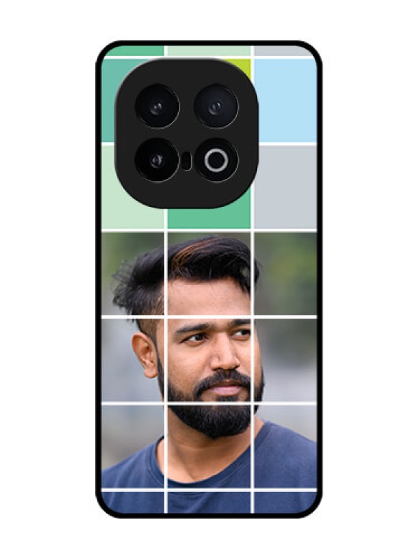 Custom iQOO 13 5G Custom Metal Phone Case - With White Box Pattern