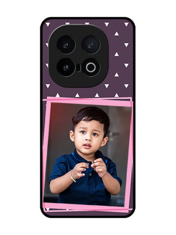 Custom iQOO 13 5G Custom Metal Phone Case - Triangle Pattern Dotted Design