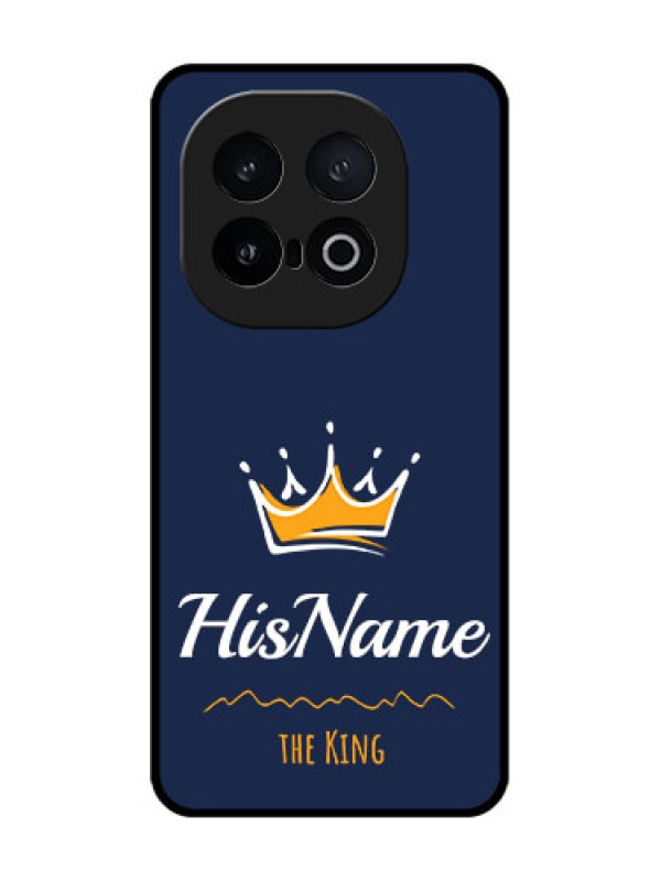 Custom iQOO 13 5G Custom Metal Phone Case - King With Name Design