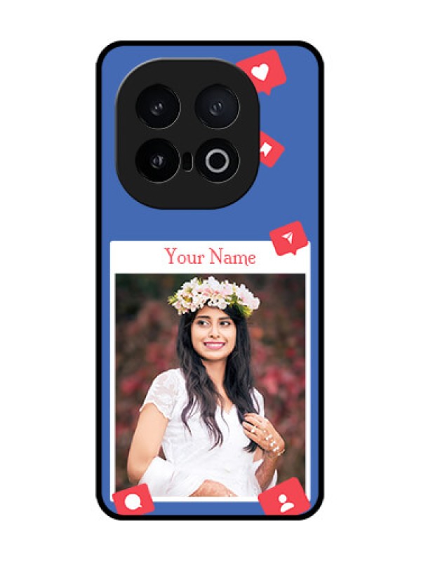 Custom iQOO 13 5G Custom Metal Phone Case - Like Share And Comment Design