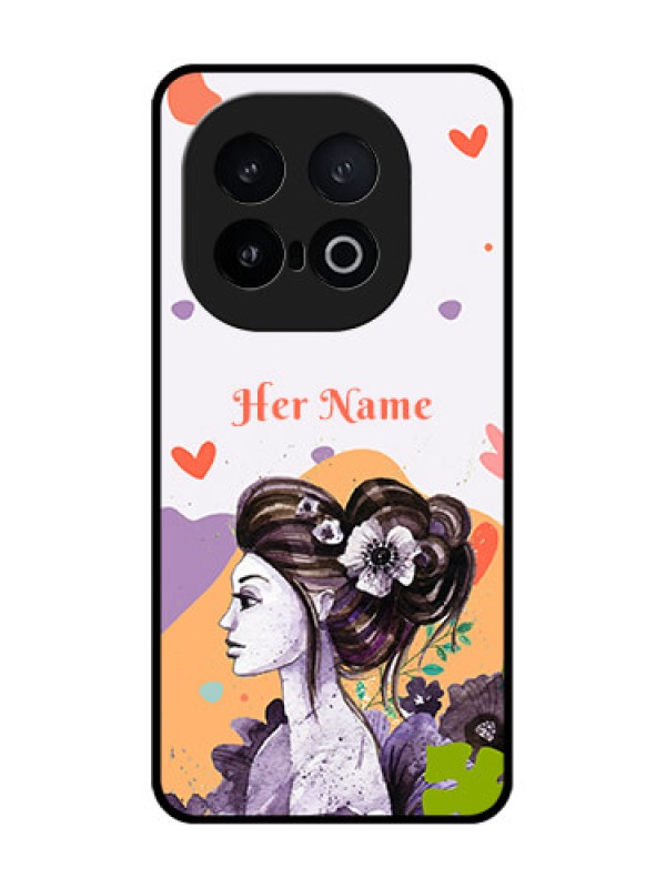 Custom iQOO 13 5G Custom Metal Phone Case - Woman And Nature Design