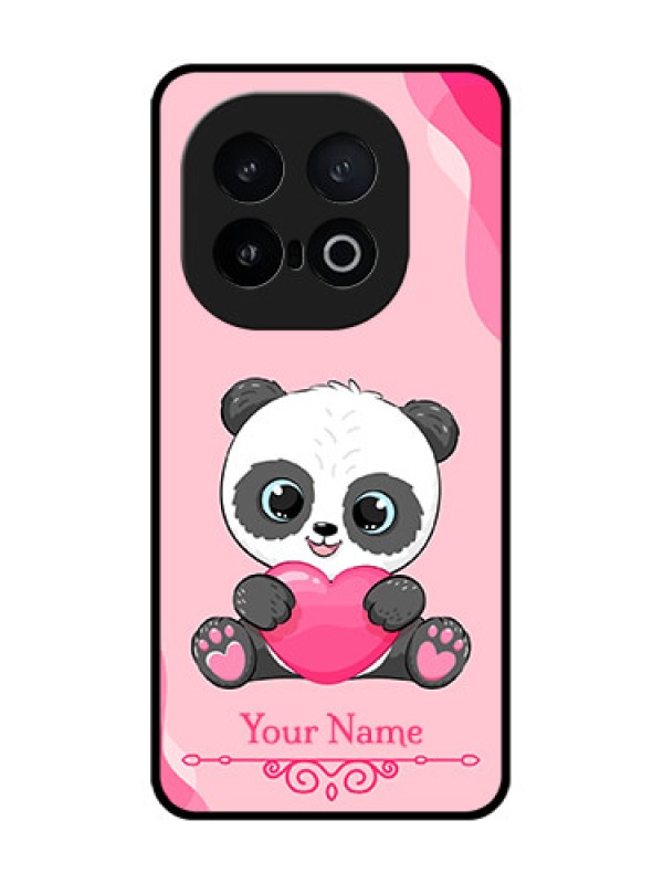 Custom iQOO 13 5G Custom Metal Phone Case - Cute Panda Design