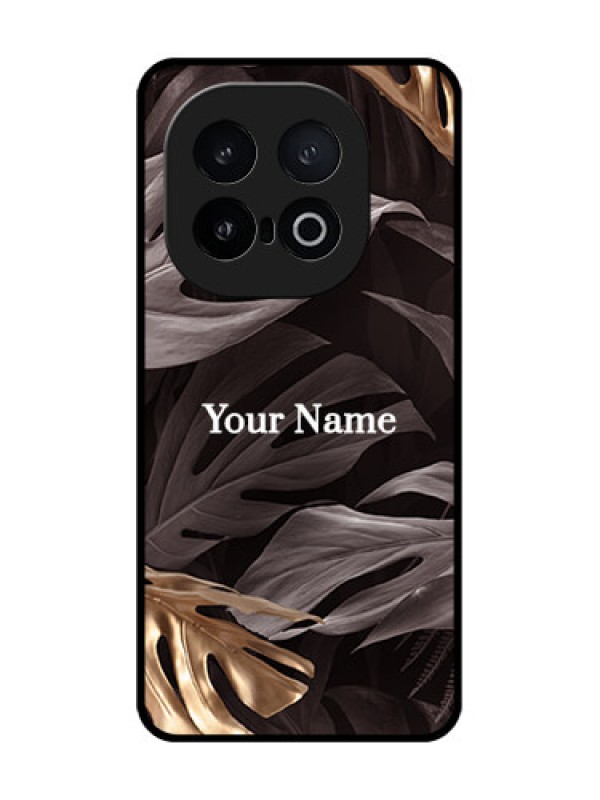 Custom iQOO 13 5G Custom Metal Phone Case - Wild Leaves Digital Paint Design