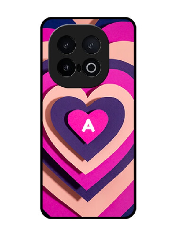 Custom iQOO 13 5G Custom Metal Phone Case - Cute Heart Pattern Design