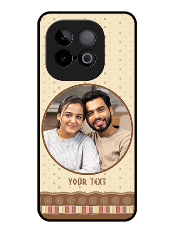 Custom iQOO Neo 10 5G Custom Metal Phone Case - Brown Dotted Mobile Case Design