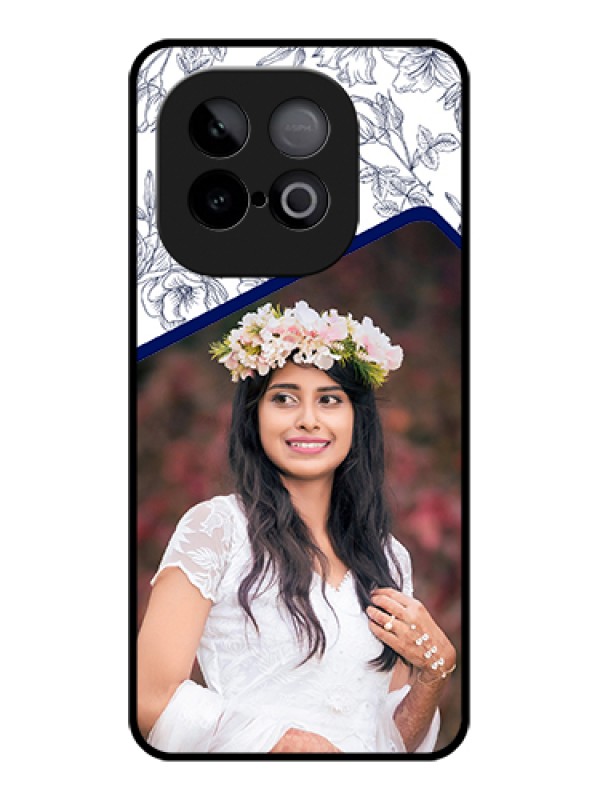 Custom iQOO Neo 10 5G Custom Metal Phone Case - Classy Floral Design