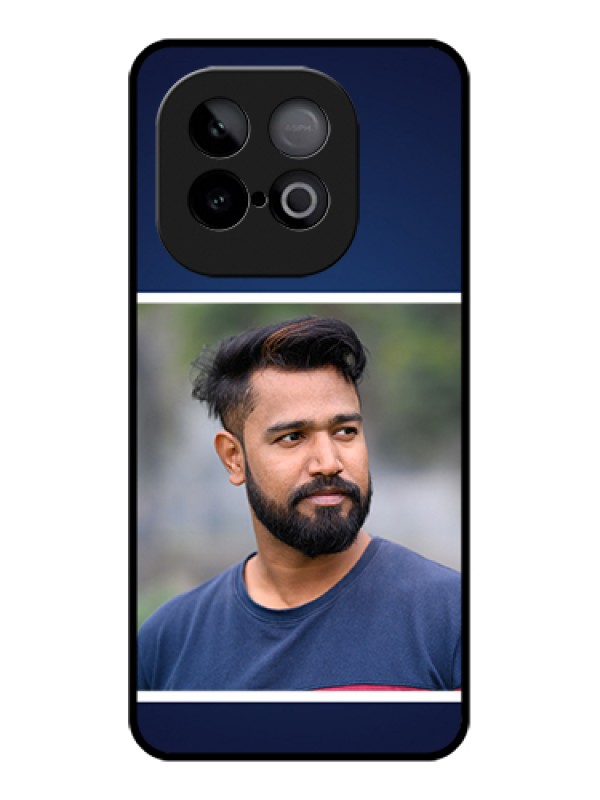 Custom iQOO Neo 10 5G Custom Metal Phone Case - Simple Royal Blue Design