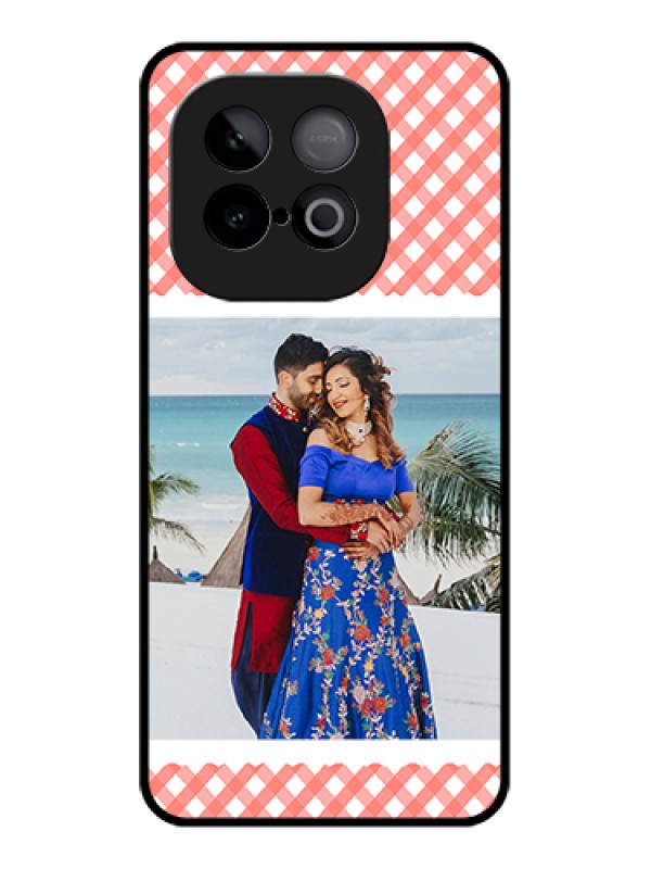 Custom iQOO Neo 10 5G Custom Metal Phone Case - Pink Pattern Design