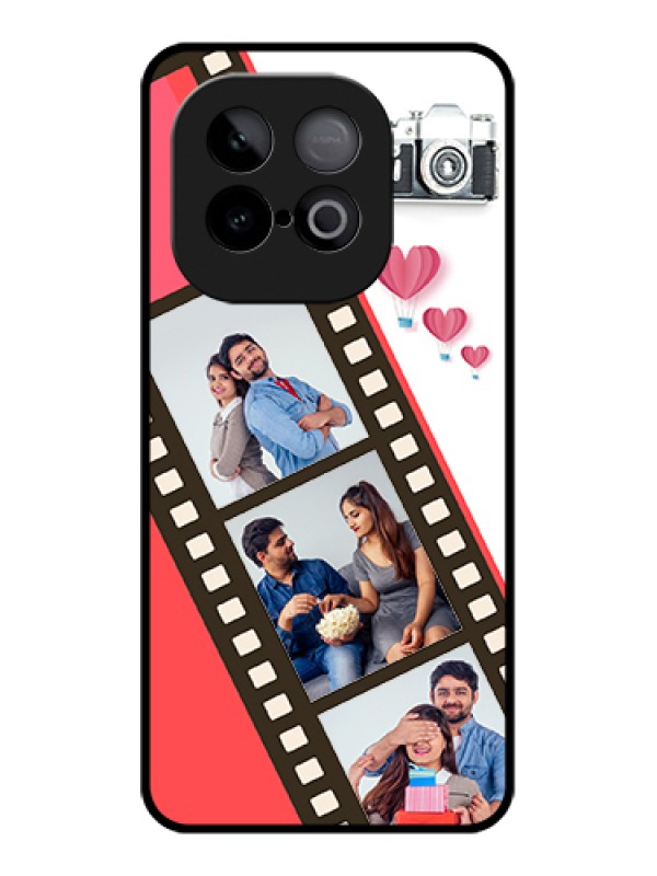 Custom iQOO Neo 10 5G Custom Metal Phone Case - 3 Image Holder With Film Reel