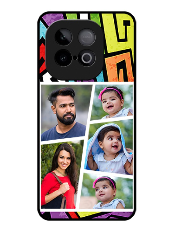 Custom iQOO Neo 10 5G Custom Metal Phone Case - Graffiti Pattern Design